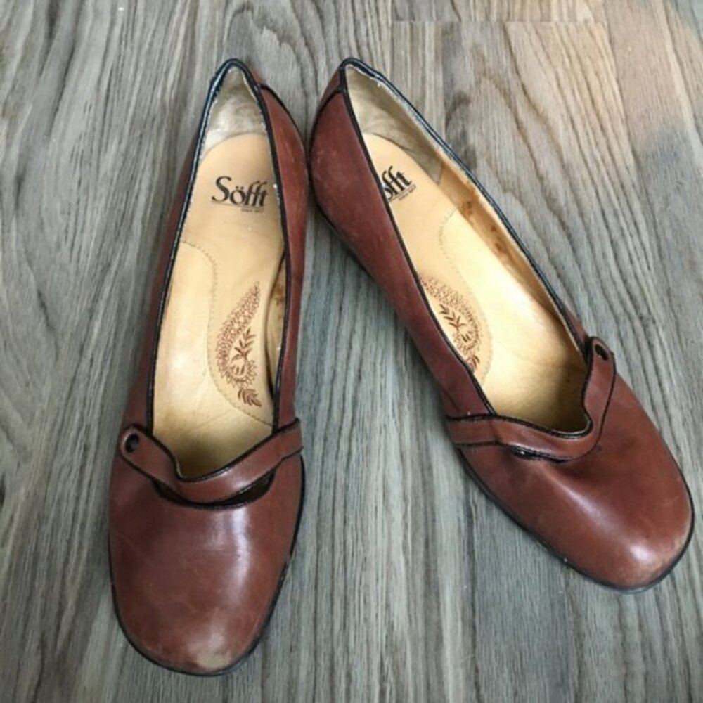 Sofft leather pumps‎ Mary Jane low heels